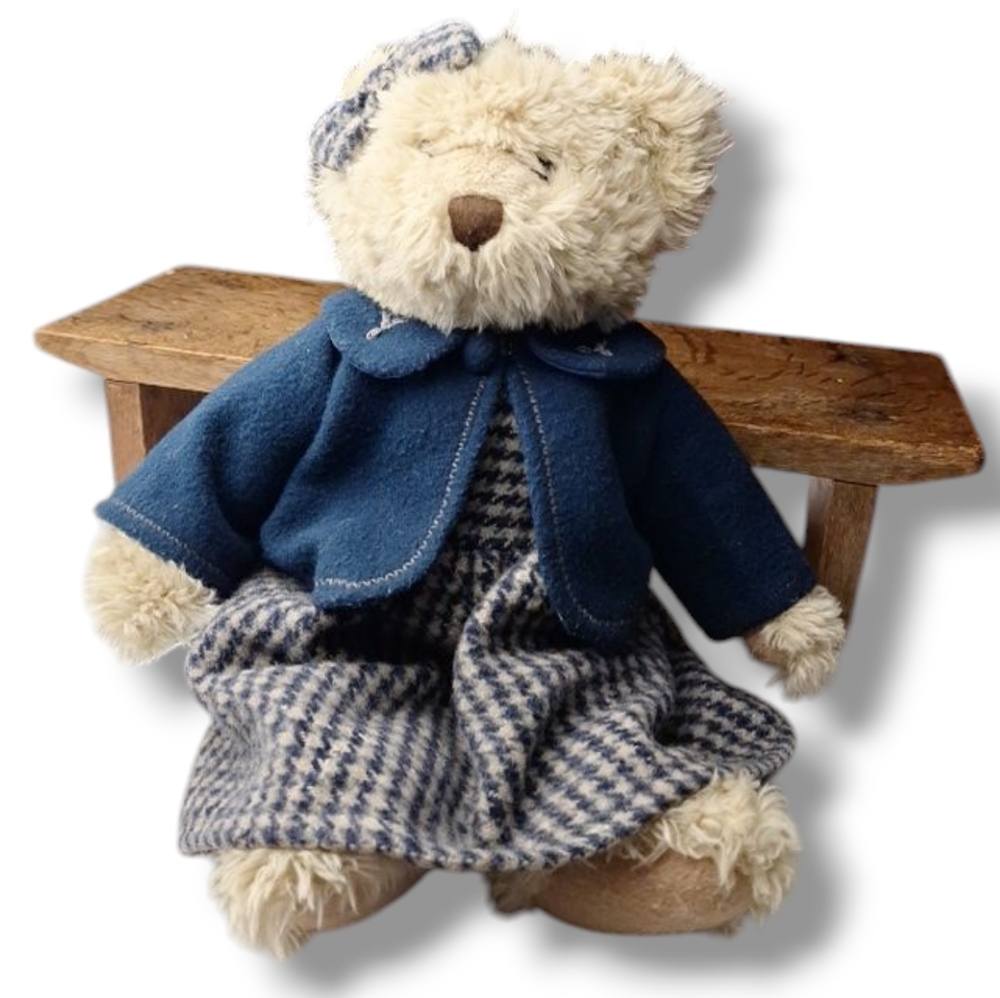 Russ Berrie Lady Chelsie 15" Teddy Bear Plush Stuffed Animal Collection gift